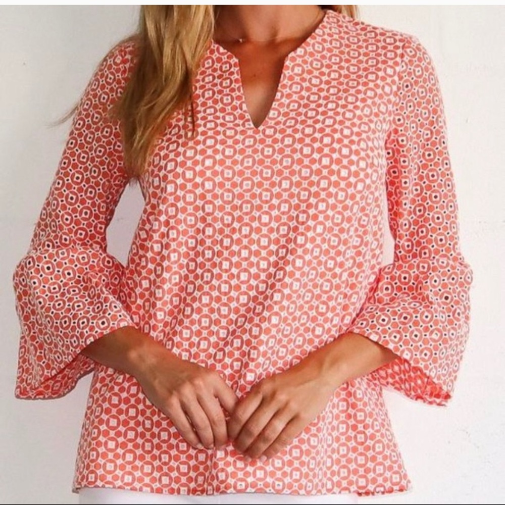 Jude Connally Carley Apricot Blouse - Size S
